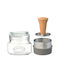 KIlner Set 5 Pieces General Use Glass Jars with Lid Grey 500ml