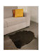 Rug Rectangular Leather Brown Bruciato