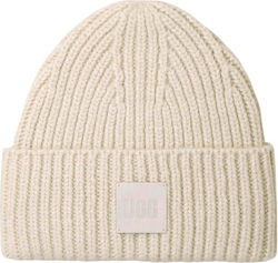 UGG Chunky Rib Beanie Ανδρικός Σκούφος με Rib Πλέξη σε Μπεζ χρώμα