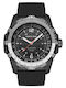 North Edge Ceas Bărbătesc 24mm cu Baterie cu Curea din Cauciuc Negru