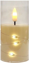Ηλεκτρικό Κερί Subito Gc711 Αλυσίδα Led 100/55mm Ιβουάρ Thim361