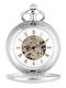 Herrenuhr 47mm Taschen Batterie Silber