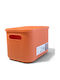 Dream House Storage Basket Plastic Orange 26.5x18.7x16.2cm 1pcs
