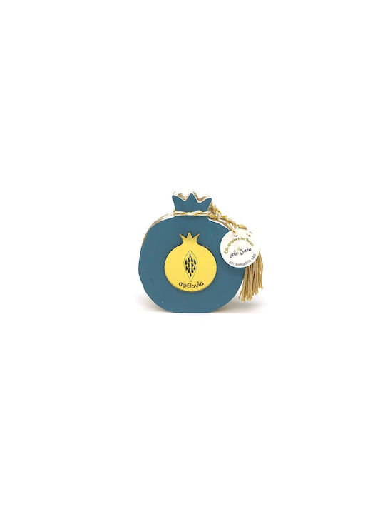LiebeQueen Handmade Lucky Charm Pomegranate Gold made of Wood 1pcs