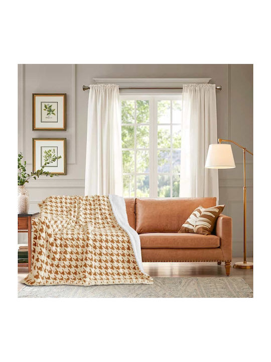 Lucktora Qng -4 Blanket Sherpa Single 160x220cm Orange