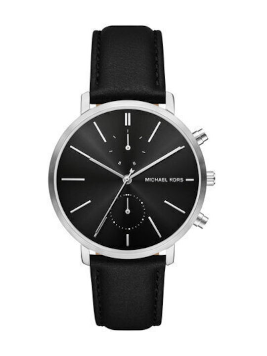 Michael Kors Watch Women's Watch with Black Lea...
