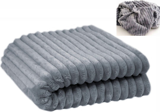 Κουβερλί Διπλό Γκρι 200x230cm Κουβερλί Διπλό Γκρι 200x230cm
