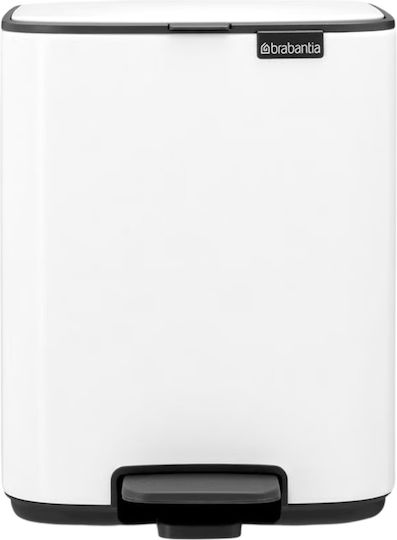Brabantia Μεταλλικό Καλαθάκι Μπάνιου 4lt Λευκό
