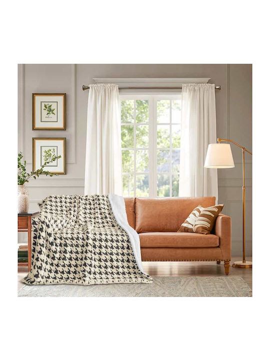 Lucktora Sherpa Blanket Double 220x240cm Gray