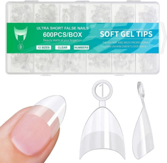 Almond Nagelspitzen Transparent IS-9278