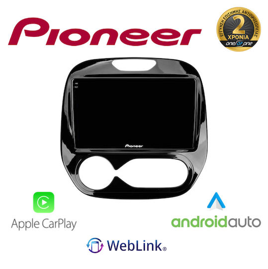 Pioneer Автомобилна Аудио Система за Renault 9 / Captur 2015 2020 с A/C (Bluetooth/USB/Вграден Wi-Fi/GPS/Apple CarPlay/Android Auto)