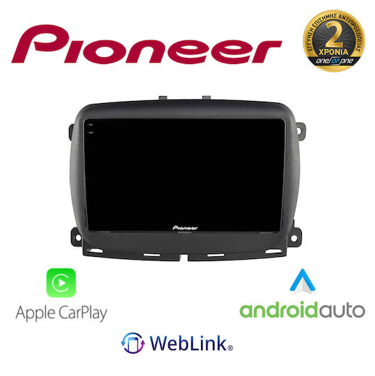Pioneer Car Audio System for Fiat 500L 2012 with Touch Screen 10" Bluetooth USB Wi-Fi GPS Apple CarPlay Android Auto