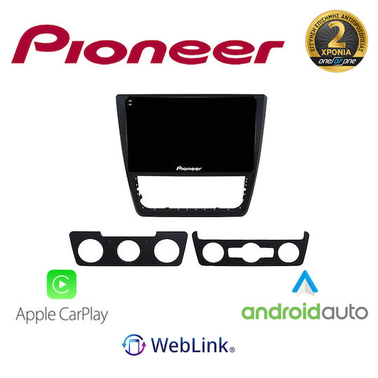 Pioneer Ηχοσύστημα Αυτοκινήτου για Skoda Yeti 2014 (Bluetooth/USB/WiFi/GPS/Apple-Carplay/Android-Auto)