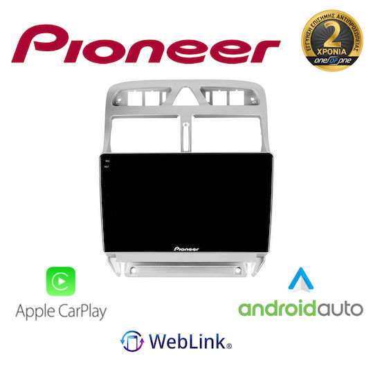 Pioneer Ηχοσύστημα Αυτοκινήτου για Peugeot 307 2002 2008 (Bluetooth/USB/WiFi/GPS/Apple-Carplay/Android-Auto)