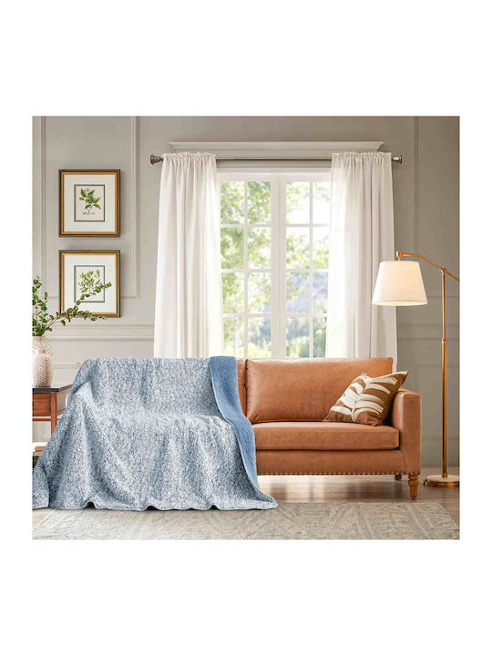 Lucktora Κουβέρτα Sherpa Μονή 160x220εκ. Πολύχρωμη