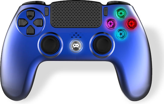 Freaks and Geeks Wireless Gamepad for PS4 Metal Blue