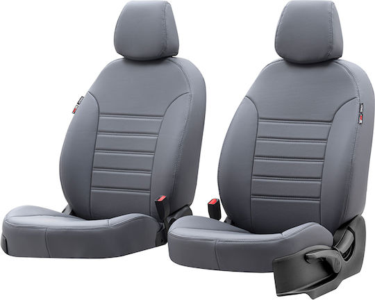 Otom Car Cover Set 7pcs Leatherette Gray