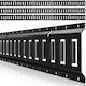 Vevor E-track Tie Down Rails 4 Pieces E Tie Down Rails 2.3 m Secure Heavy Loads Up to 909 Kg Trailer Tie Down System Suitable for Garage Van Motorcycle Tie Down Brackets ATV Brackets