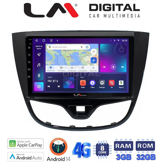 LM Digital Car Audio System for Opel Karl 2014-2019 (Bluetooth/USB/WiFi/GPS/Apple-Carplay/Android-Auto)