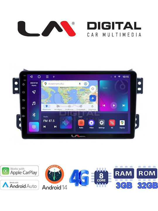 LM Digital Sistem Audio Auto pentru Opel Agila Suzuki Înălțime 2008 (Bluetooth/USB/WiFi/GPS/Apple-Carplay/Android-Auto)