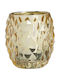 Bolsius Candle Holder suitable for Tealights Glass in Gold Color 1pcs