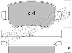 Τακακια Οπισθια Opel Astra G-h Combo Zafira 5581 Trusting 5581-11168
