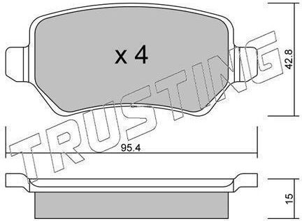 Rear Brake Pads Opel Astra G-h Combo Zafira 5581 5581-11168