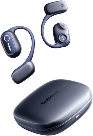 Baseus Bowie MF1 Offenes Ohr Bluetooth Kopfhörer mit Schweißbeständigkeit und Ladekoffer Schwarz