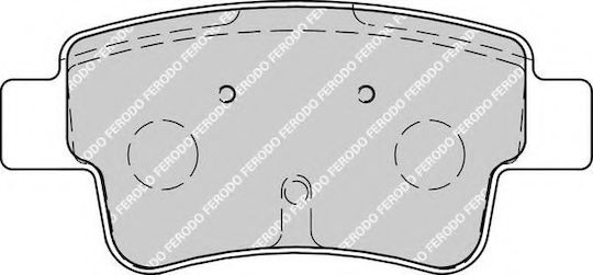 Ferodo Σετ Τακάκια Πίσω 4τμχ Fiat Grande Punto Punto Opel Corsa Fdb1922