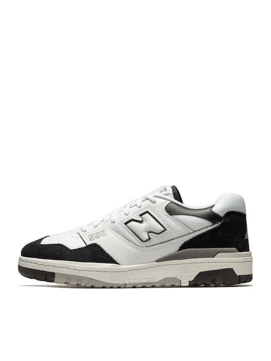 New Balance 550 Sneakers White Black Rain Cloud