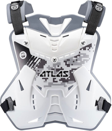Atlas Filtri Motocross Chest Protector White Color