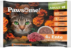 Pawsome Υγρή Τροφή 4x85gr