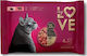 My Love Nassfutter für Erwachsene Katzen in Beutel mit Kaninchen, Rindfleisch und Meat 4x85gr