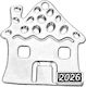 Metal Decorative Little House 4.5x4.7cm M2026/9...