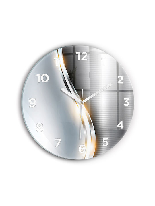 Tulup Wanduhr Glas Gray Ø30cm