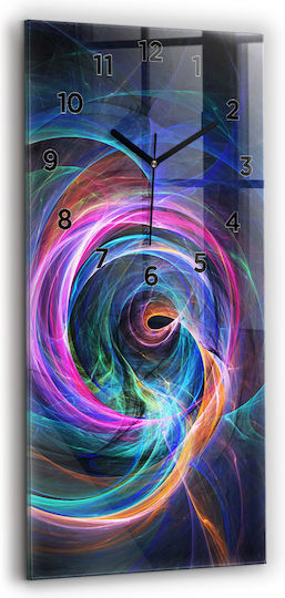Tulup Silent Ceas de Perete Sticlă Violet 30x60cm