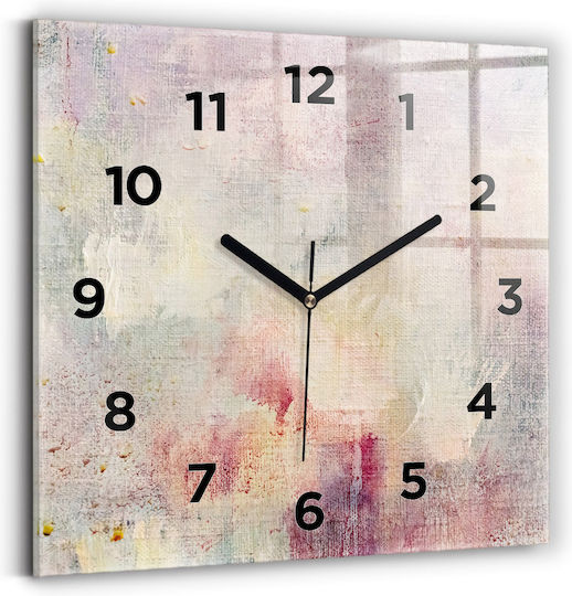 Tulup Silent Wall Clock Glass Multicolour Ø30cm