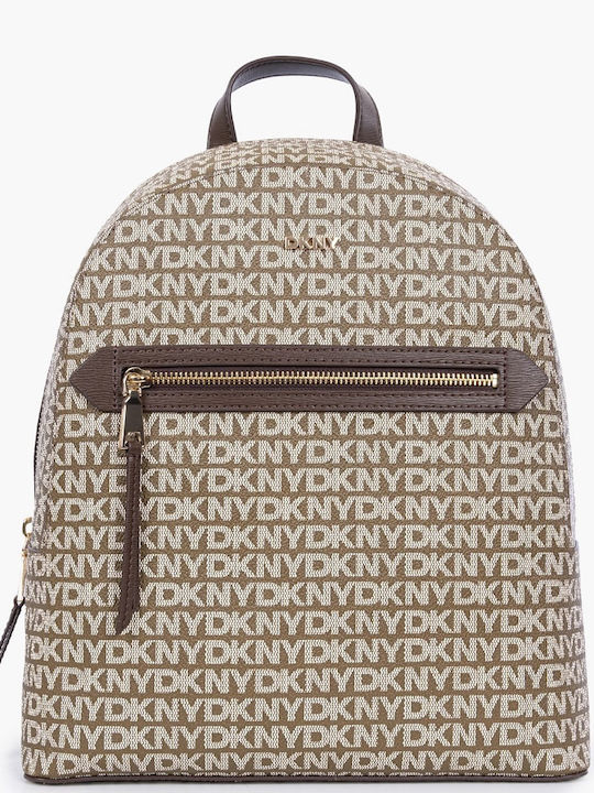 DKNY Beige Backpack with Gold Accents DKNY BRYANT AVE BACKPACK - Rucksack - chino/chocolate/brown  main image 2