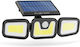 Rotating Solar Floodlight Motion Sensor 3 Cob Leds