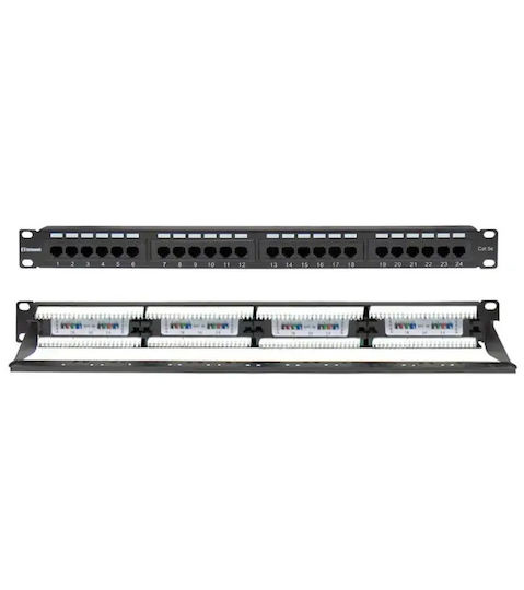 Patch Panel Cat5e Utp 24p 19" 1u Ghidaj Cabluri Safewell