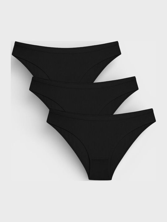 Γυναικεία Slip 3Pack Μαύρο