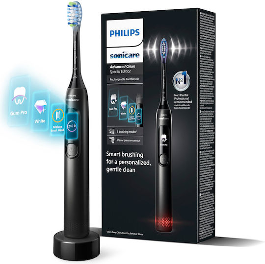 Philips Sonicare Irigator bucal cu Senzor de Presiune și Husă de Călătorie Negru