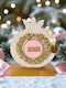 Handmade Hanging Lucky Charm Pomegranate Rose Gold made of Crystal 1pcs