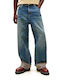 Men's Jeans Pants with Loose Baggy Fit Blue