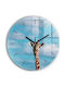Tulup Kinder Wanduhr Glas