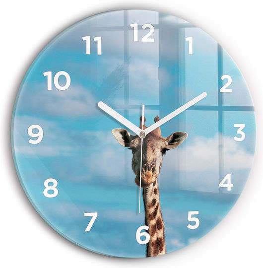 Tulup Kinder Wanduhr Glas