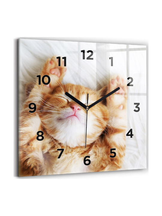 Tulup Детски стенен часовник Стъкло 30x30см