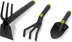 Garden Tool Set Hoe Rake Cultivator Plastic 3 Pcs Garden Tool Set Hoe Rake Cultivator Plastic 3 Pcs
