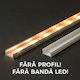 Transparent Screen Aluminum Led Profile 1000 Mm