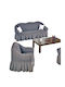 Sunshine Set de Huse Elastice pentru Canapea Rust Grey 3buc 021-1